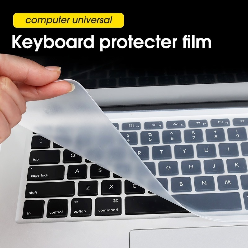 Cubierta para teclado de ordenador portátil de 13-17 pulgadas, Protector Universal para portátil, película transparente a prueba de polvo, películas transparentes de silicona para Macbook, 1 ud.