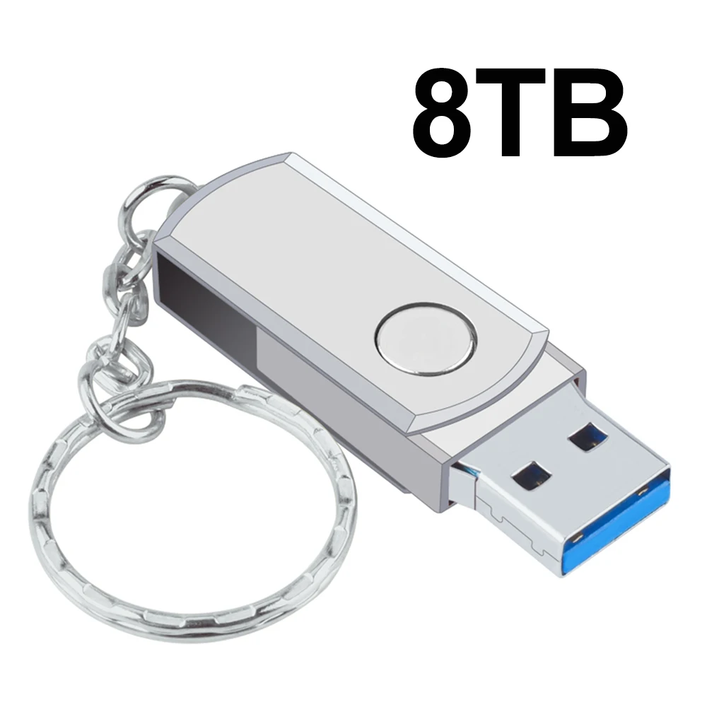 2025 Neuer USB 3.0 16TB Hochgeschwindigkeits-Pendrive 8TB Metall-USB-Stock 4TB 2TB Tragbare SSD Speicherstick: verrotten