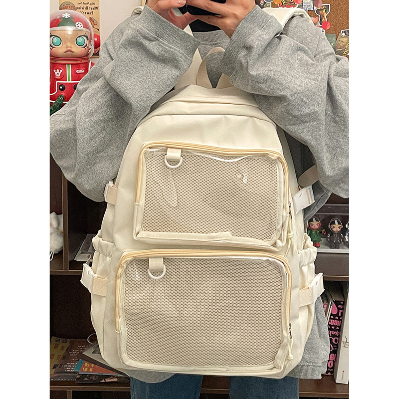 Japanese Kawaii Itabag Women Transparent Backpack Women Large Capacity Ita Backpack School Bags For College Student JK