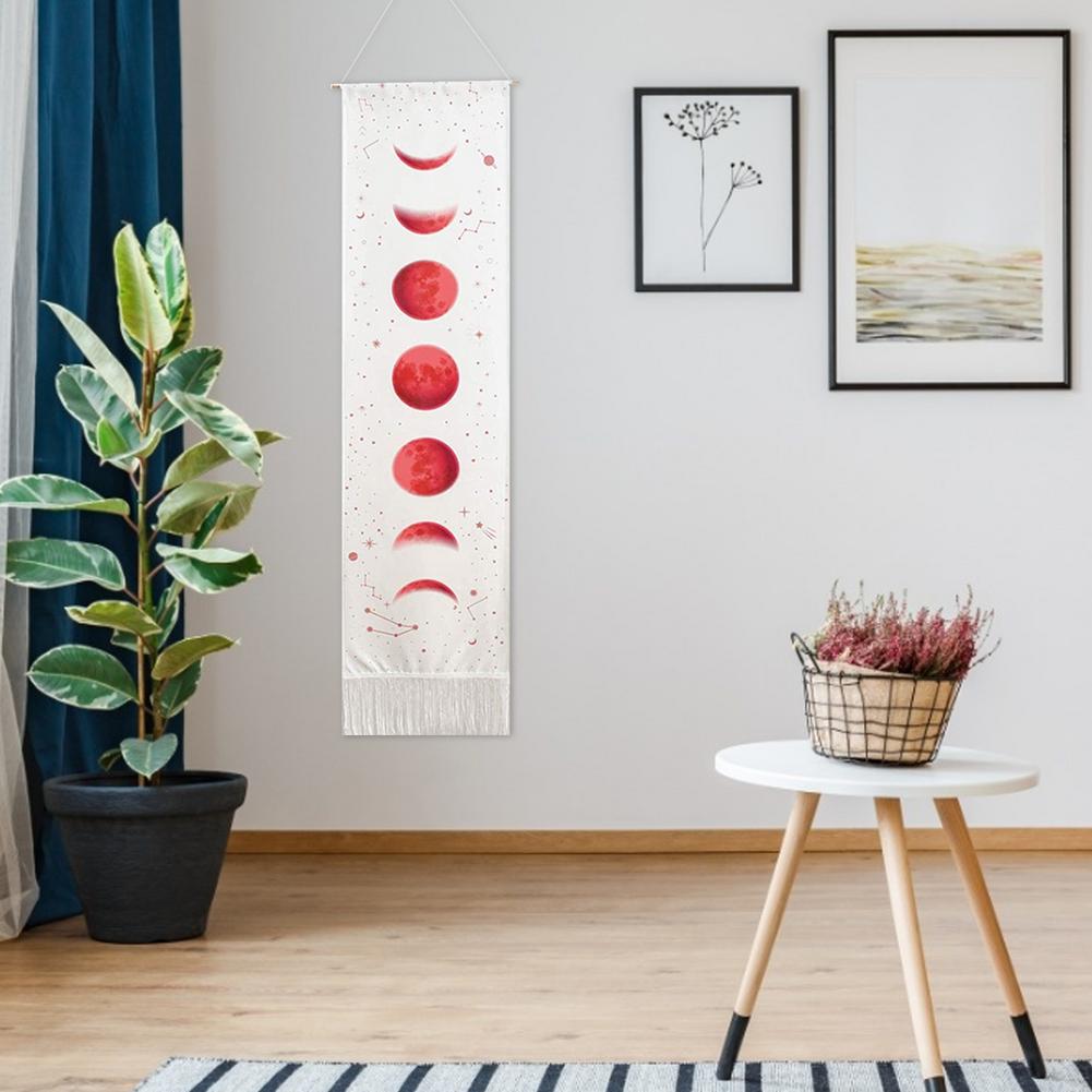 HD nadruk z księżycem fazy gobelin ściany wiszące na ścianę księżycowe zaćmienie gobeliny salon dekoracja sypialni obrazy tła