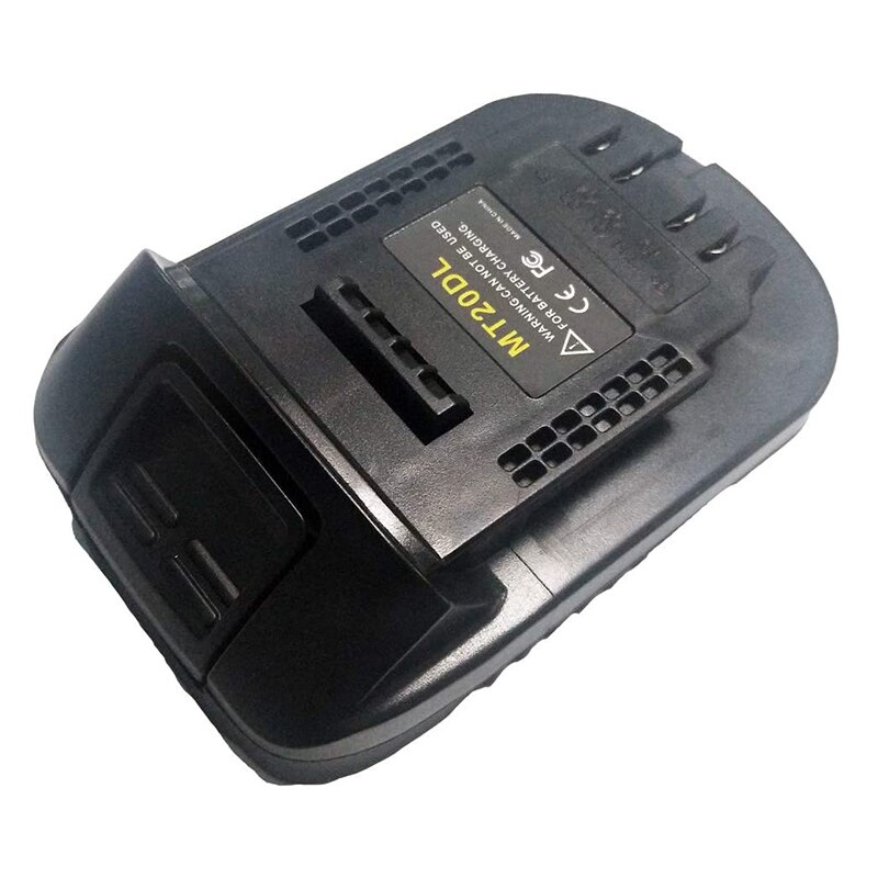 Mt20dl batteri adapter omformer til dewalt verktøy konvertere til makita 18v li-ion batteri  bl1830 bl1860 bl1815 til dcb 200