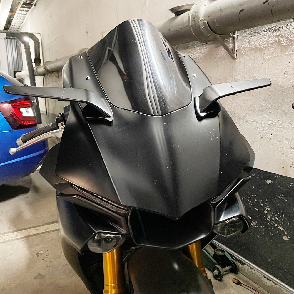 Rétroviseurs de moto modifiés, aile de vent, rétroviseur rotatif réglable pour Kawasaki ZX6R ZX636 ZX7R ZX9R ZX10R ZX14R ZX25R
