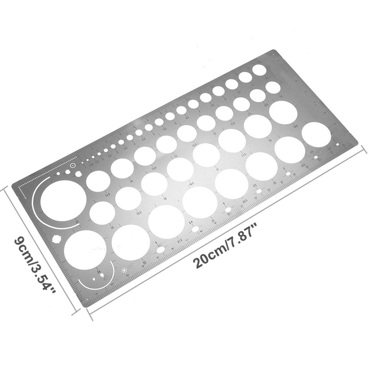 Photo Etching Tool Scribe Board Modeling Template Engraving Molding Line Board Metal Etching Template Model Craft Tool Supplies