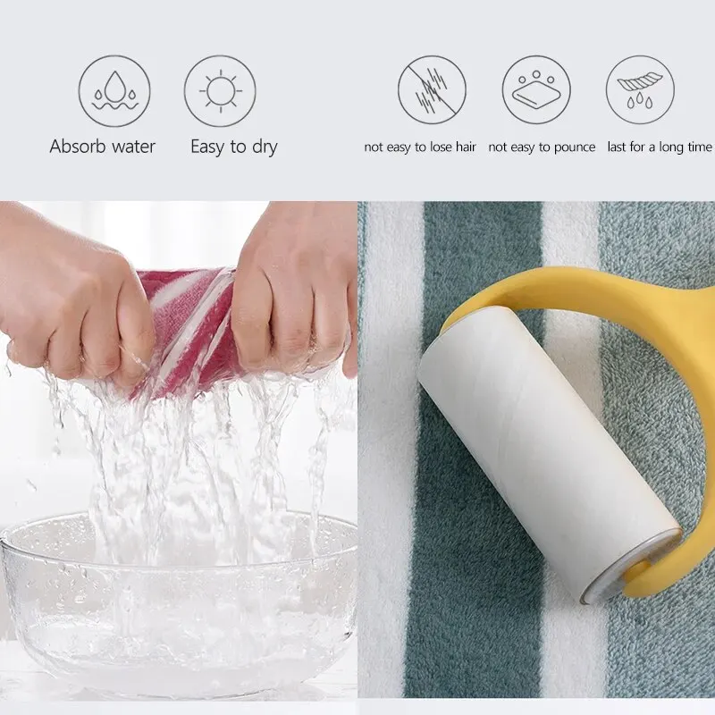 Stripete mønster håndklesett mykt håndkle badehåndkle hurtigtørkende absorberende håndklær til badet