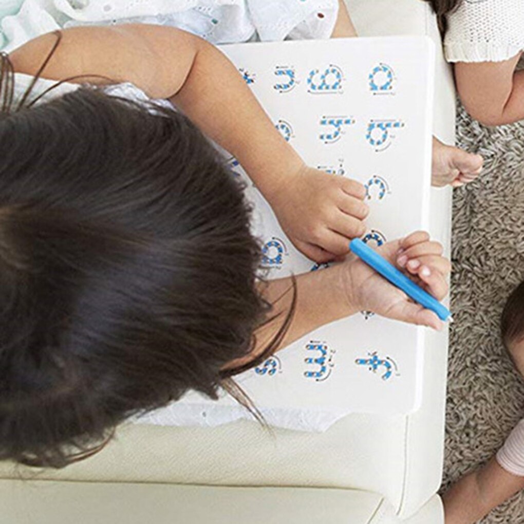 Children Magnetic Ball Writing Board Lower Case Letters Drawing Board Preschool Graffiti Tool