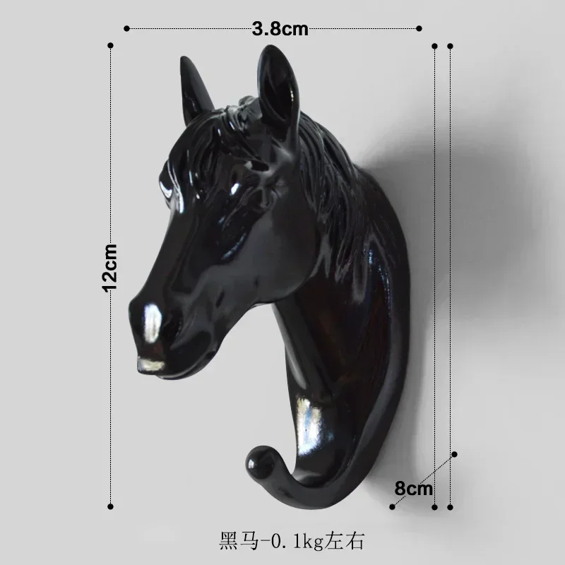 Muur Gemonteerde Haken Dierenkop Rek Kappen Muur Hanger Paard Giraf Elanden Olifant Haken Decoratief Decor Badkamer Accessoires: Deep Blue