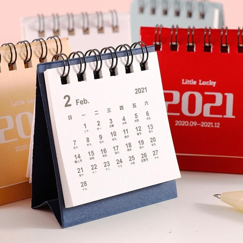 Minimalism Calendar Coil Calendars Daily Schedule Dates Timetable Reminder Table Planner Desk Desk Calendar Portab M6T5