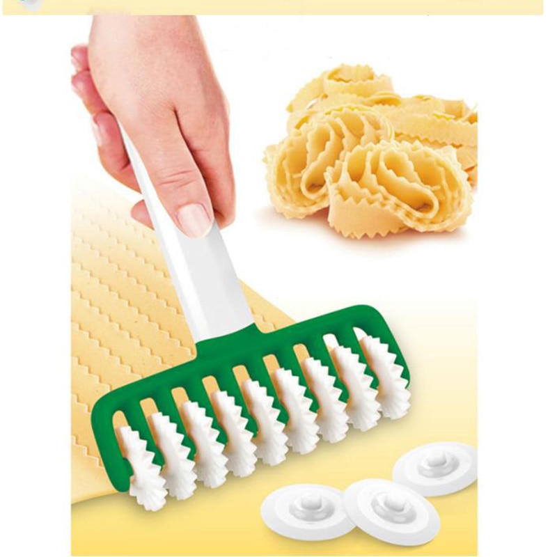 1 Stuks Noedels Cutter Keuken Tool Multi Functie Roller Dockers Deeg Cutter Plastic Noodle Mes Pasta Instant Noedels Maker