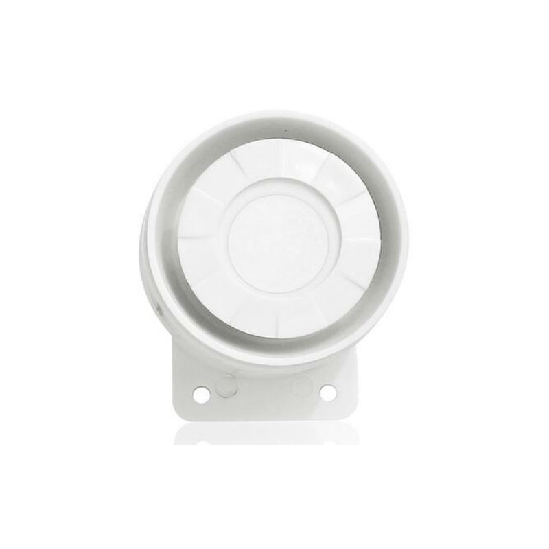 SmartYIBA Alarm Siren Wired Mini Horn Siren For Home Alarm System Indoor Wired White Siren Horn