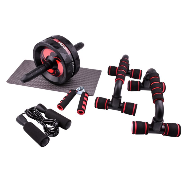 Soporte de flexiones para Fitness, dispositivo de entrenamiento de rueda Abdominal, equipo de Fitness para gimnasio en casa, 6 unids/set por Set
