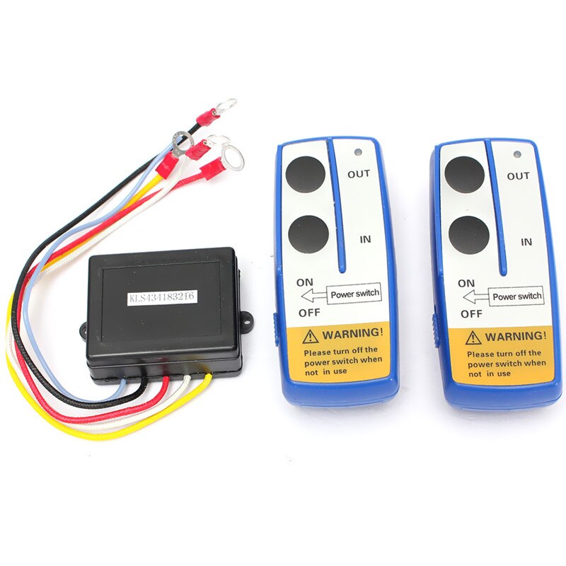 Cabrestante inalámbrico de 12V para coche, Control remoto eléctrico con juego de transmisor Manual, Kit de remolque para camión, ATV, SUV