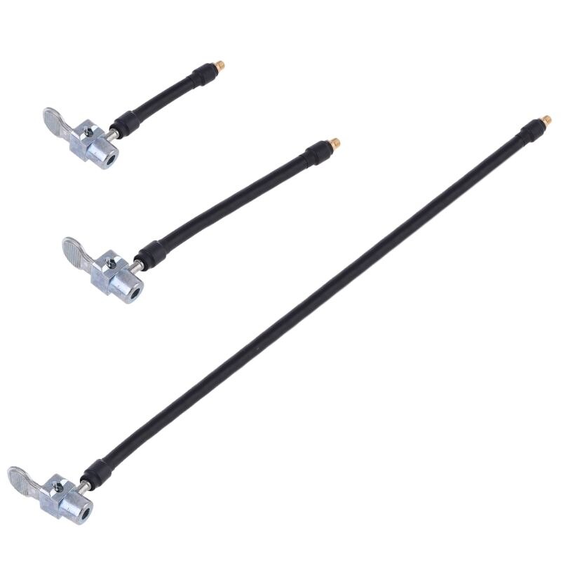 Mandrin à Air verrouillable avec tuyau d&#39;air et Valve de pneu Standard, adaptateur de tuyau de gonfleur d&#39;air à filetage fin, connexion à verrouillage par torsion