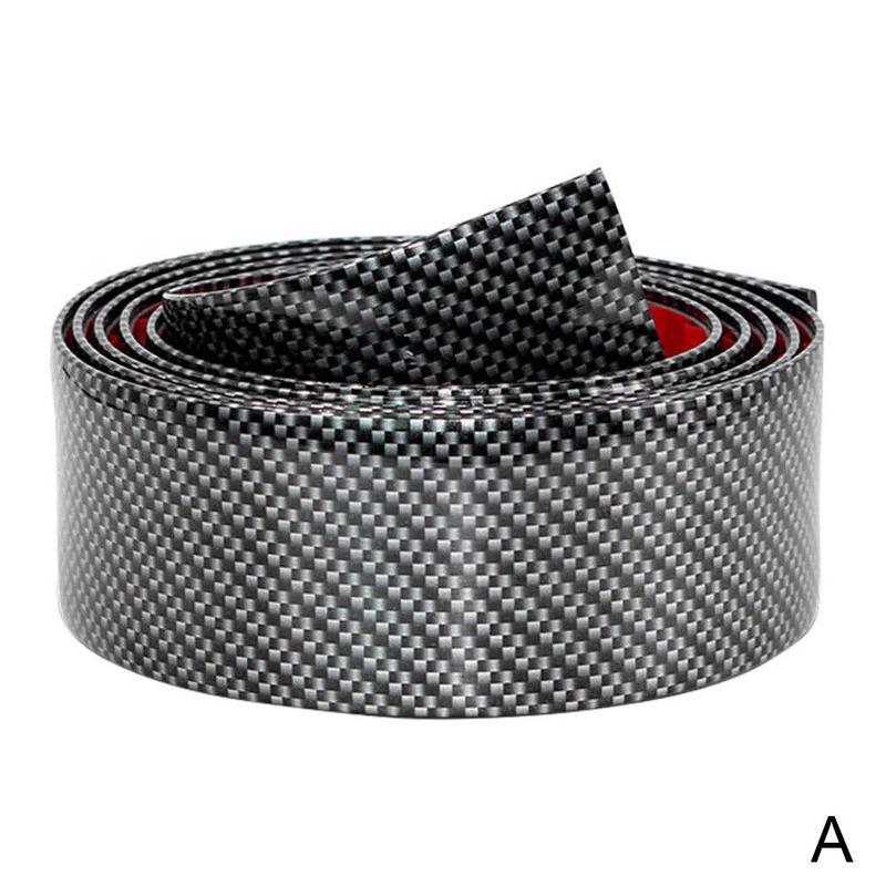 5D Kohlenstoff Faser Auto Aufkleber Gummi Styling Tür Sill Schutz Waren Für KIA Toyota BMW Mazda Ford Hyundai Zubehör: Schwarz