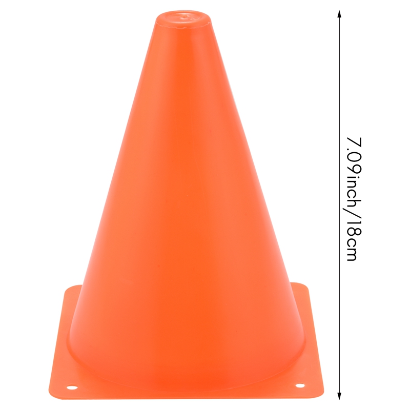 - 12er- pack mehrzweck-verkehrskegel aus kunststoff, ideal für baustellen- und sportpartys, für kinderspiele im freien und in innenräumen