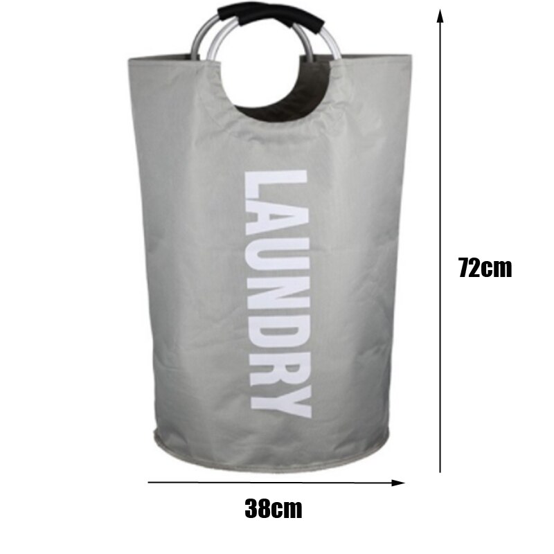 Oxford Doek Vouwen Opbergtas Baby Kleding Opbergtas Huishoudelijke Vuile Kleren Zak Opbergtas Speelgoed Opslag: light grey