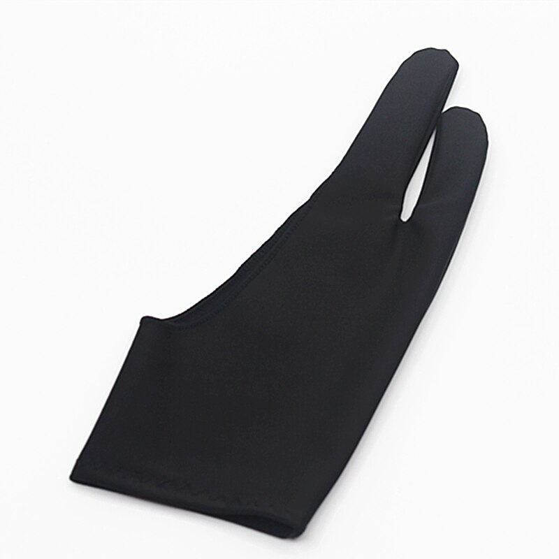 100Pcs Kunstenaar Handschoen Voor Tekening Zwart 2 Vinger Anti-Fouling Schilderen Digitale Tablet Schrijven Handschoen Voor Art studenten