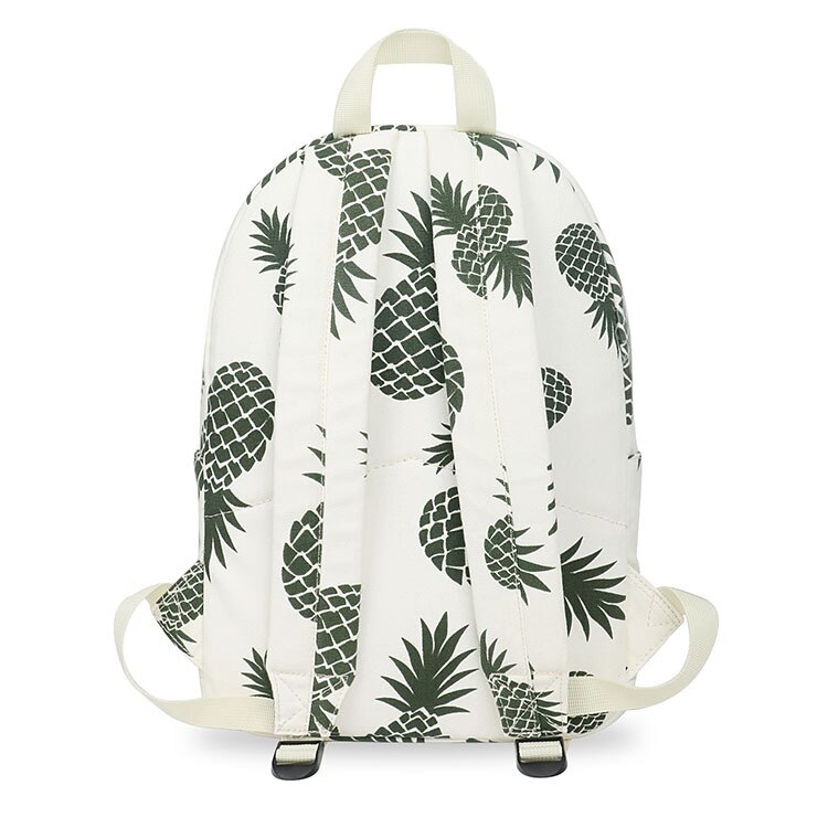 Swyivy Vrouw Rugzak Tas Ananas Print Canvas Tas Vrouwelijke Schouder Backbag College Student Schooltas Toevallige Rugzak