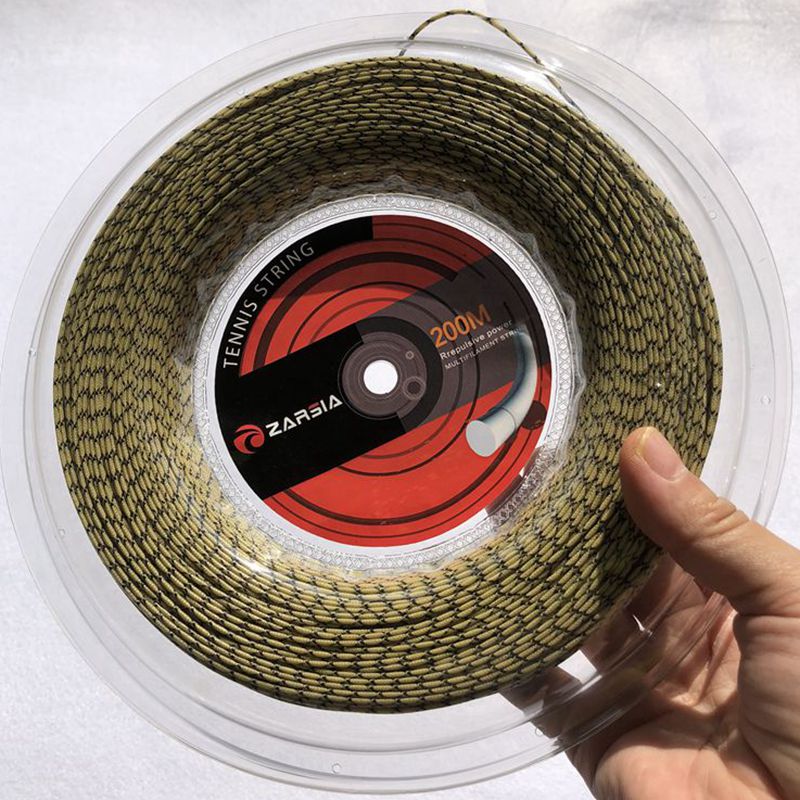 1 Reel Zarsia Spinning Tennis String Filament Flash Nylon Zachte Hoge Elastische Racket Snaren 200M Grote Reel