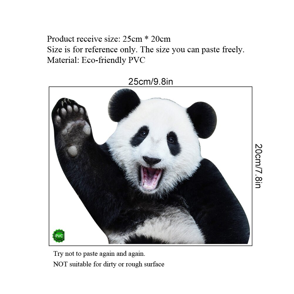 Cartoon Panda Say hello Wall stickers for kids baby room background Bedroom decoration wallpaper interesting Home Decor sticker