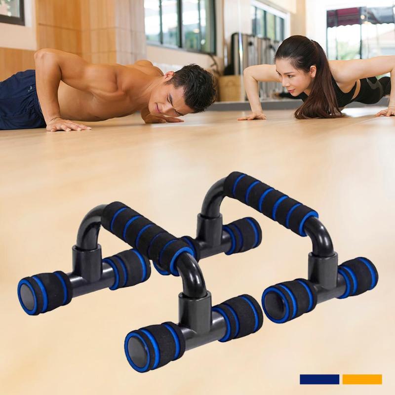 Plast h-formad sport push-up fäste arm muskel power trainer utrustning