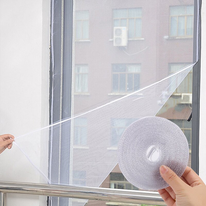 Summer Window Screen Self-Adhesive Anti-Mosquito Invisible Screens DIY Mosquito Net With 5.6m Super Fine Magic Tape Window Mesh