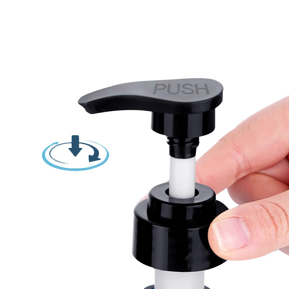 Square Plastic Refillable Soap Dispenser Shampoo Body Lotion Hand Dish Soap Pump Dispenser Bottle for Kitchen Bathroom