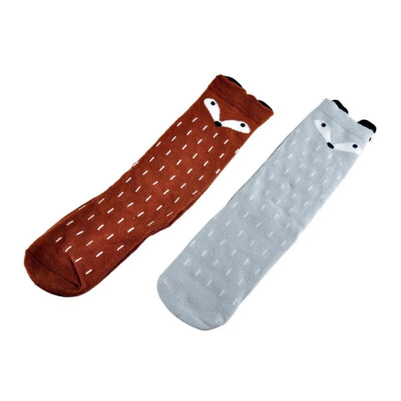 Neugeborenen Kleinkind Knie Hohe Socken Baby Jungen Bebe Mädchen Fuchs Socken Soft Cat Beinlinge Für Infant Anti-slip baumwolle Cartoon Tier