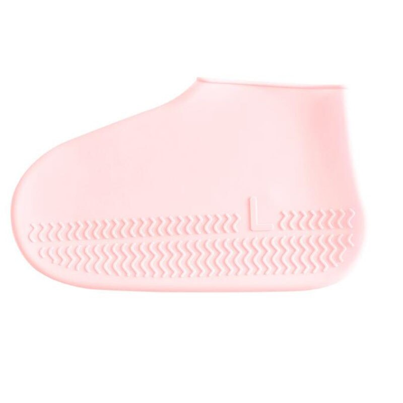 1 Paar Herbruikbare Latex Waterdichte Regen Schoenen Covers Anti-Slip Rubber Rain Boot Overschoenen S/M/L schoenen Accessoires Schoenen Cover: pink / M
