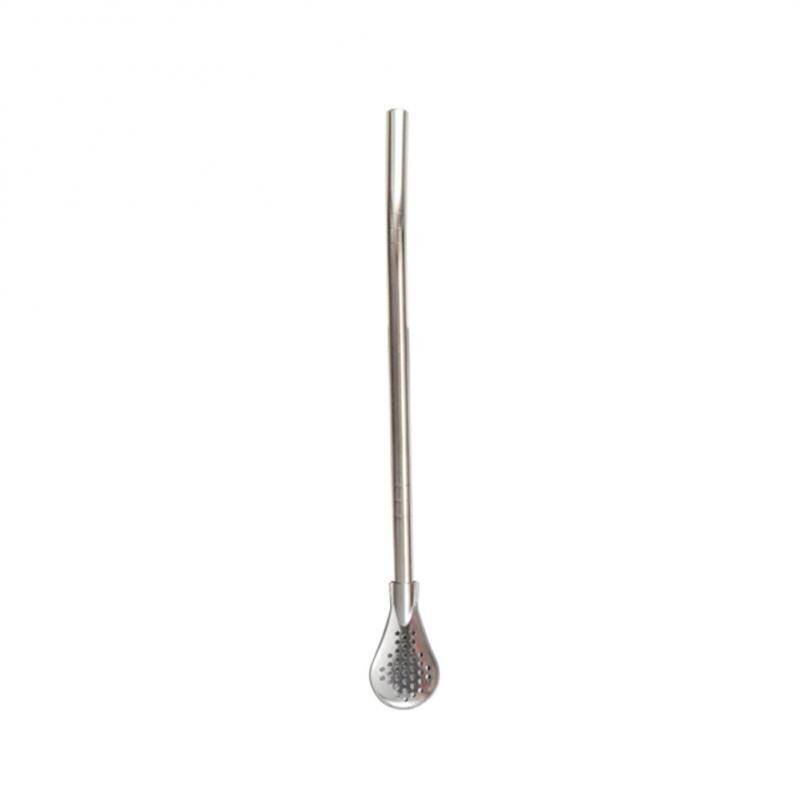 Straw Colander Stainless Steel 304 Removable Tea Colander Spoon Milk Tea Coffee Stirring Spoon Juice Residual Spoon Milk: 01