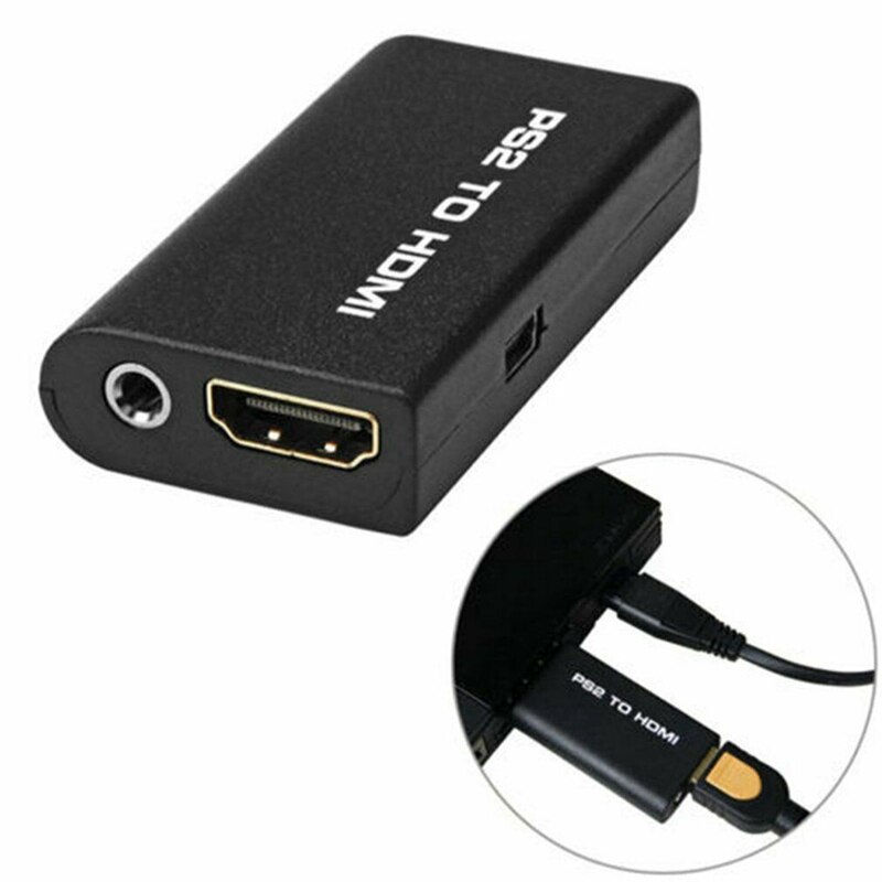 1 Pcs PS2 To HDMI Audio Video Converter Adapter & 1 Pcs Game Console Sata Network Adapter Card