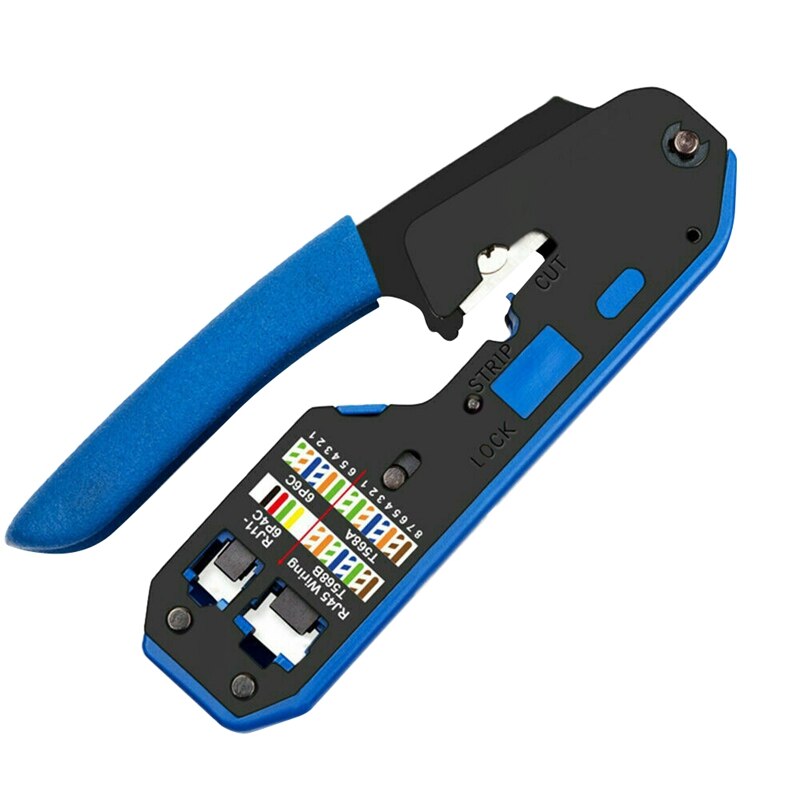 Rotary Cutter Rj45 RJ45 Tool Network Crimper Rj45 Crimping Tool Strip... – Grandado