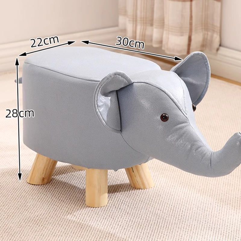 Sillas de madera hasta la rodilla para niños, asiento de comedor de conejo, mesas de asiento de madera para niños, silla nórdica para bebé, muebles de habitación para niños pequeños