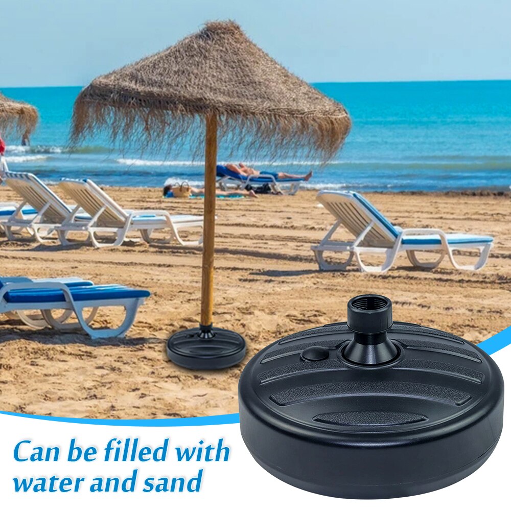 Soporte para sombrilla de playa y jardín, Base de plástico para Patio, diámetro, accesorios de jardín, 1 pieza