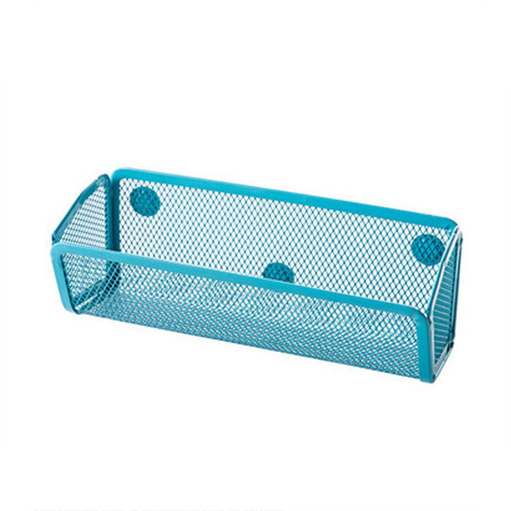 Køleskab magnet hylde adsorberende holder opbevaringsstativ køkken gadget organizer: Blå