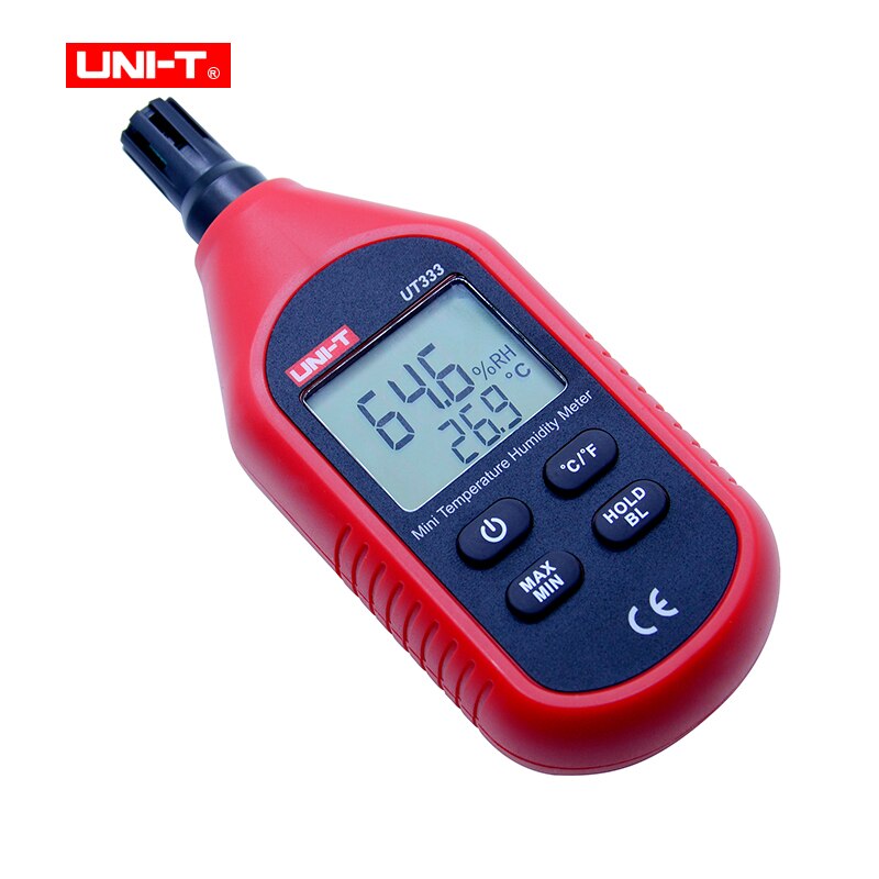 Uni-t mini lysmåler digital luxmeter  ut333 ut353 ut363 ut383 digitalt termometer hygrometer lydniveau meter anemometer: Ut333