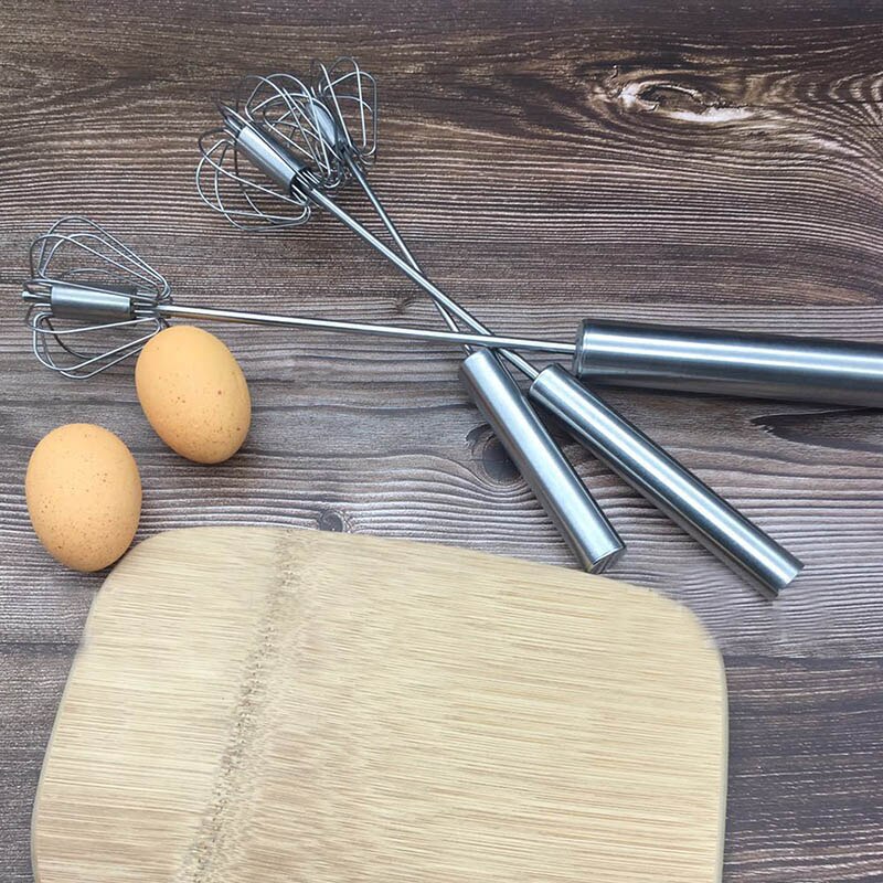 1Stck DIY Backen Halbautomatische Rührgerät 430 Edelstahl 12/14/16 Zoll Schneebesen Manuell Drücken Sie Typ Schneebesen Rührgerät Ei Werkzeuge