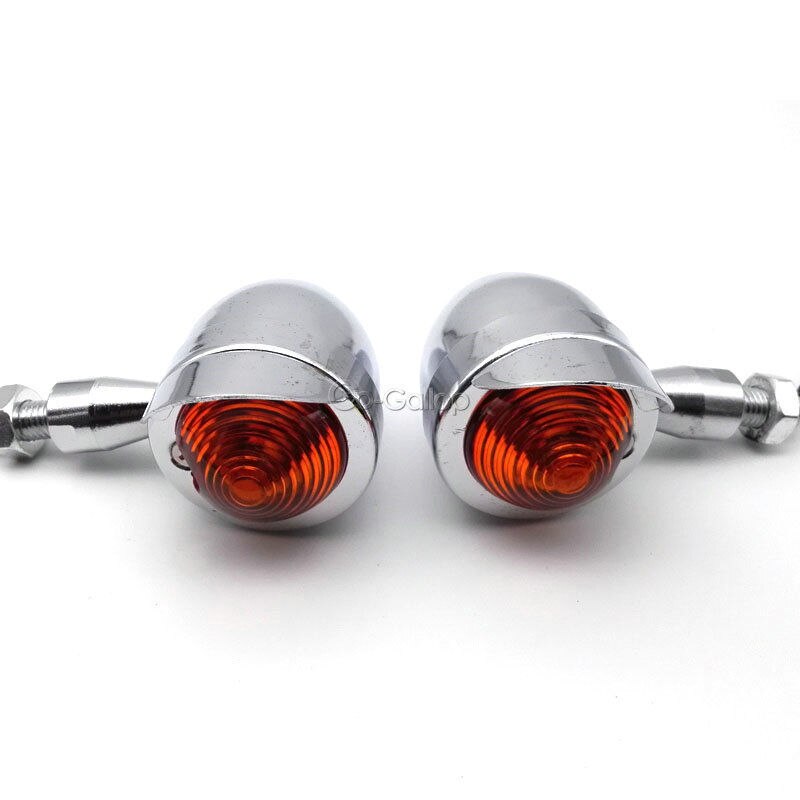 2X Motorcycle Chrome Turn Signals For Suzuki Boulevard Intruder M50 M90 C50 C90 VL 1400 1500/Kawasaki Vulcan 900 1500 1600 1700