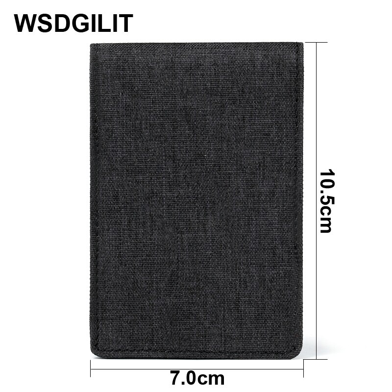 Nylon Minimalistische Slim Wallet Bifold Mini Creditcard Portefeuilles Dunne Kaarthouder Rfid Blocking Korte Portemonnee Voor Mannen