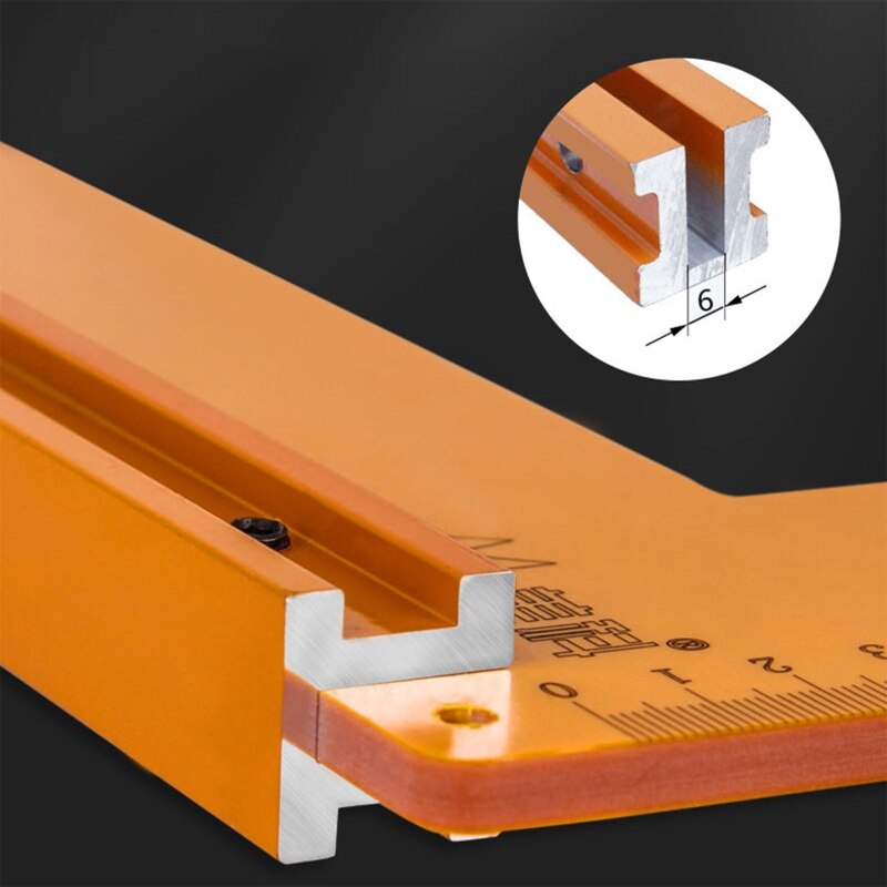 90 Graden Aluminium Hoek Heerser Metrische Driehoek Liniaal Timmerman Workshop Houtbewerking Vierkante Multifunctionele Tool
