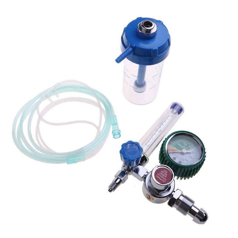 Oxygen Regulator O2 Pressure Reducer with G-5/8 Male Thread Compatible with Inhalator Pressure Reducing Val-ve Inhalator