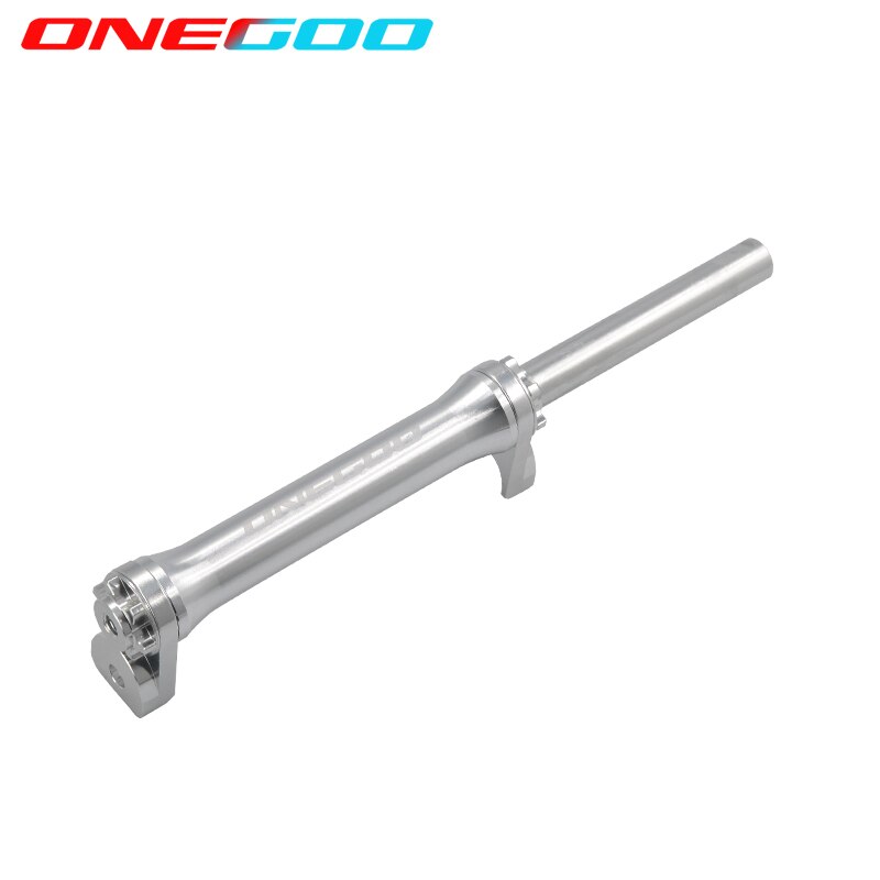 ONEGOO Easy Push Wheel Telescopic Rod for Brompton 349 Folding Bike Aluminum Alloy Trolley Bicycle Easy Wheel Bearing Wheel Rod: Sliver Rod
