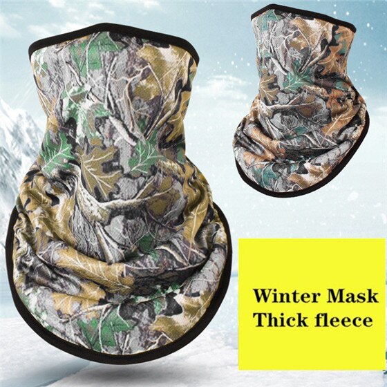 Winter Fleece Ski Sjaal. Fietsen Snowboard Apparatuur Bandana Hoofddeksels Masker Nek Driehoek Thicken Warm Vrouwen Mannen Camouflage Slabbetjes: NO.4