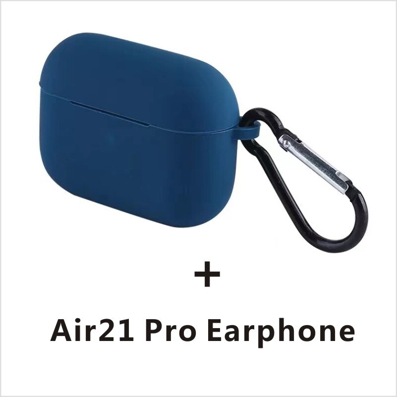 Air21 Pro ANC TWS 1562F vrai capteur de lumière réel voix réveil sans fil écouteur HD double micro Bluetooth 5.2 PK Air13 air20 pro: navy case