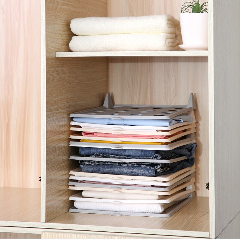 5-10 st kläder vika förvaringstavla hem garderob kläder skjorta underkläder t-shirt garderob hållare snabb efterbehandling rack organizer