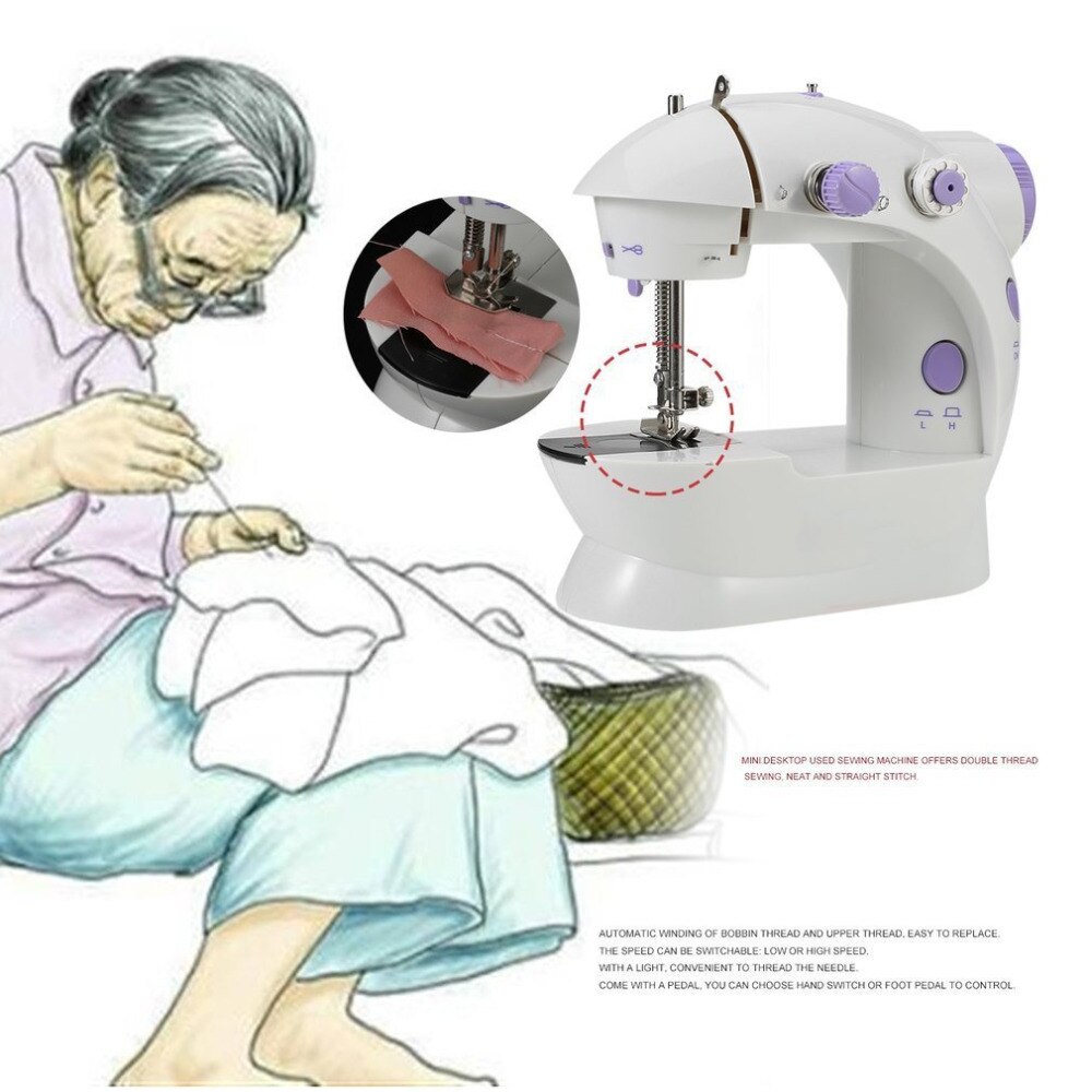 Portable Electric Sewing Machine Set Sewing Tailor Small Household Electric Mini Multifunction Portable Sewing Machine Tools