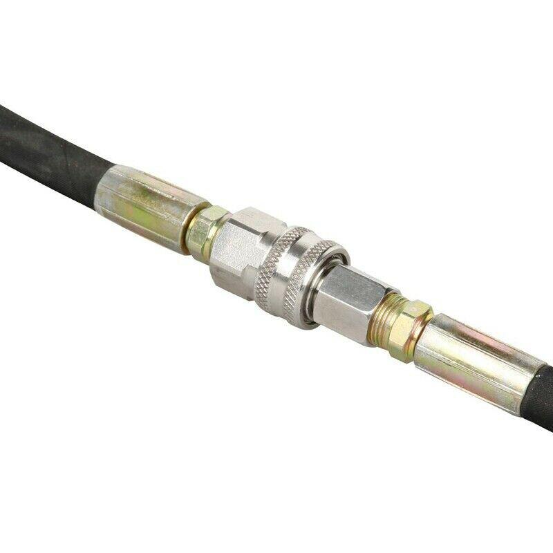 NPT Adapter Set 3/8in Stainless Steel Pressure Washer Female Male Quick Connect Valve 5000 PSI