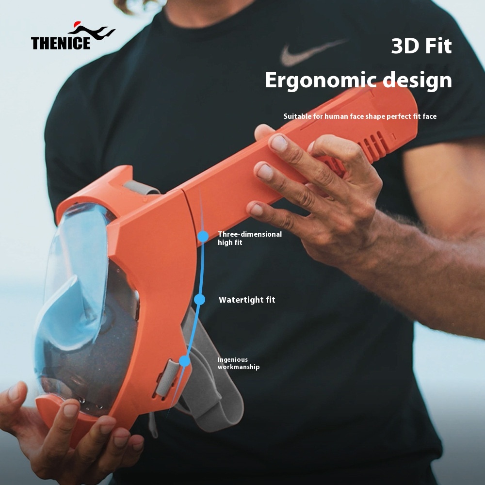 Nieuw duikmasker waterdicht anti-condens volledig droog volwassen duikbril snorkelmasker zwemuitrusting voor mannen en vrouwen