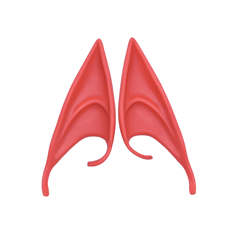 1 paio di orecchie da elfo in reticolo fata angelo vestire orecchie finte puntelli forniture Cosplay mezza orecchio festa di Halloween puntelli foto decorazioni natalizie: A08 grande