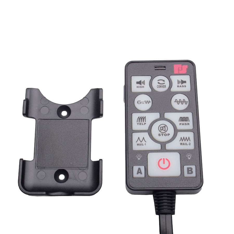 200W DC12V Electronic Police Siren AS9200E wired Amplifier with Plastic Black Speaker Car Alarm Siren Horn PA System