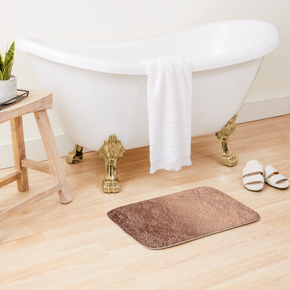 Textured Copper Foil Bath Mat Hallway Carpets Anti-Slip Bath Floor Mat Animals Outdoor Rugs Front Door Mats